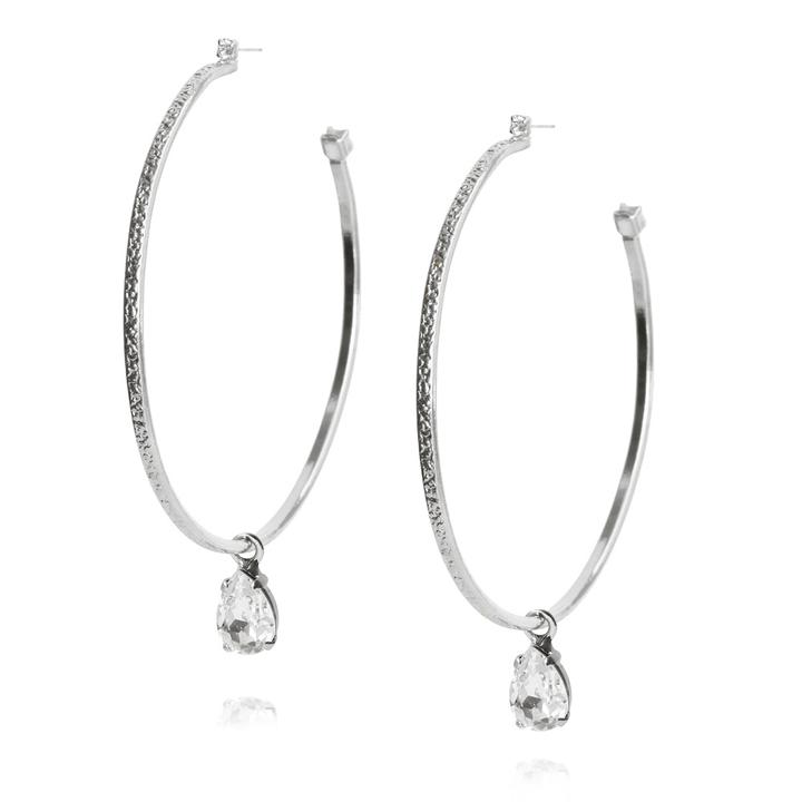 Örhängen - Loop Earrings / Rodium